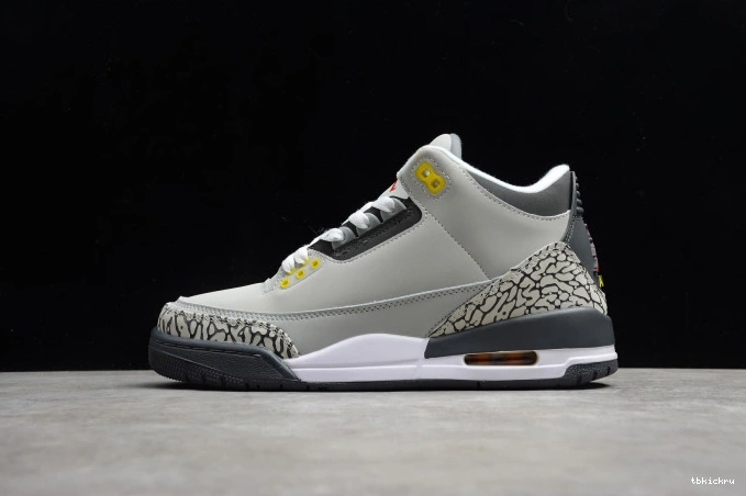 Cheap TBK 3 Cool Grey CT8532-012 Air Retro Jordan (2021) 0721